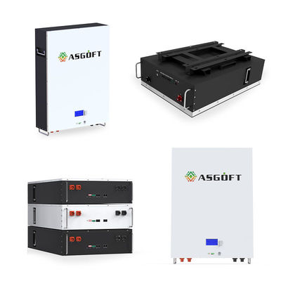 Τοποθετημένη τοίχος μπαταρία Lfp 5kw 10kw 51.2v 48v 100ah Lifepo4 Powerwall συστημάτων αποθήκευσης ηλιακής ενέργειας