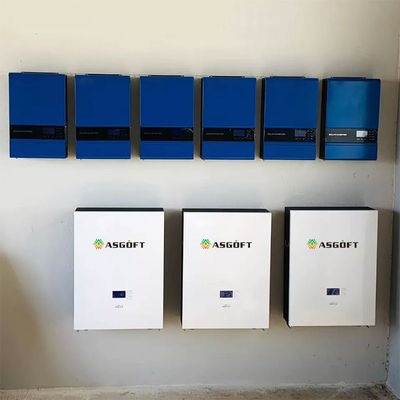 Από τα ηλιακά συστήματα 100ah 5kw 48v αποθήκευσης μπαταριών εγχώριων rv Powerwall τοίχων πλέγματος
