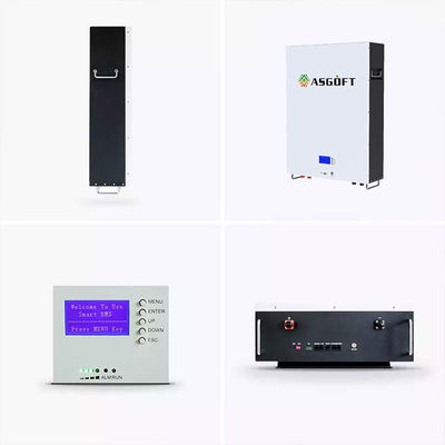 Υβριδική ηλιακή μπαταρία 51,2 Β 48 βολτ 5KWh Powerwall λίθιου πλέγματος LiFePO4