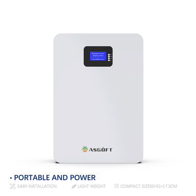 Ο τοίχος λίθιου δύναμης μπαταριών 20kw 5Kw ηλιακών συστημάτων τοποθέτησε την μπαταρία 48v 200ah 5Kwh 10Kwh LifePo4