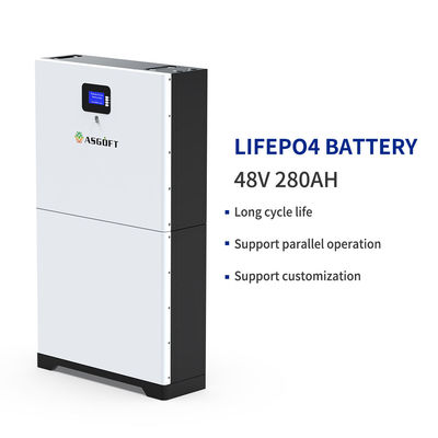 8000 ηλιακή Stackable 48v Lifepo4 μπαταρία ενεργειακής αποθήκευσης κύκλων 280ah Powerwall για την οικογένεια