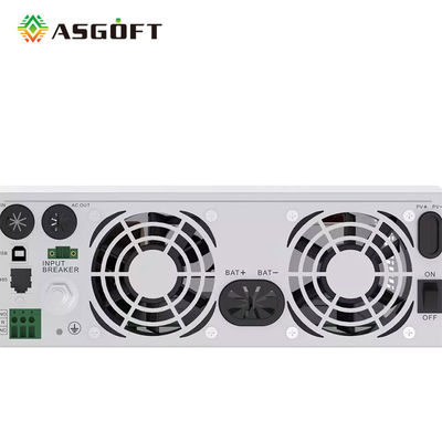 υβριδικό καθαρό κύμα ημιτόνου 5kw 6kw 5000w από τον ηλιακό αναστροφέα πλέγματος MPPT με το φορτιστή MPPT
