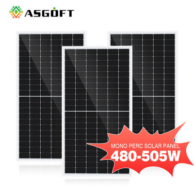 500W 182x182mm ηλιακό φωτοβολταϊκό Monocrystalline κύτταρο 132pcs επιτροπών PV