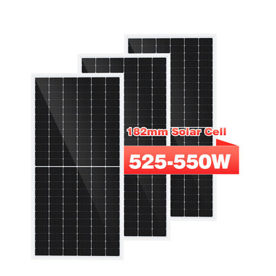 Διαφανές σύστημα ηλιακού πλαισίου 450w 500w 540w μονο διπρόσωπο για το σπίτι