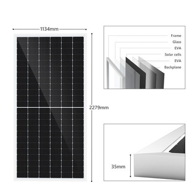 Ανανεώσιμες φωτοβολταϊκές Monocrystalline μονο PV επιτροπές 500watt 460w 540watt ηλιακών κυττάρων
