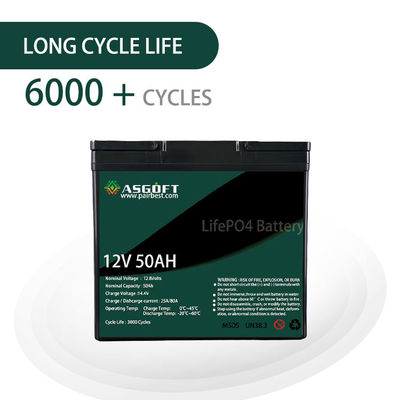 Πακέτο μπαταριών λίθιου CETL Lifepo4 50ah 12V επανακαταλογηστέο για το ηλεκτρικό όχημα 8kg