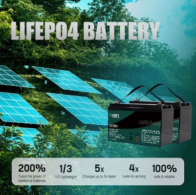 πακέτο 200ah 100ah 120ah 240ah 400ah μπαταριών λίθιου 12.8v 12V για τη βάρκα πανιών κάρρων γκολφ