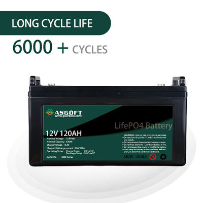 Ιονικά πακέτα μπαταριών λίθιου Lifepo4 12v 120AH συνήθειας για τη EV