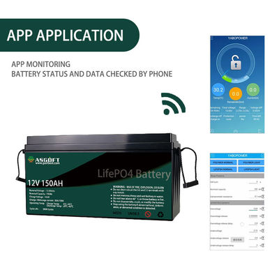 Μπαταρία 100ah 150AH ASGOFT Lipo4 Lifepo4 ιονικό πακέτο μπαταριών λι 12 βολτ