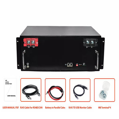 Prismatic κύτταρο πακέτων μπαταριών 51.2v 200ah 48v 100ah Lifepo4 για την ηλιακή αποθήκευση