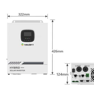 Υβριδικός ηλιακός αναστροφέας 10kw 15kw 20kw 30kw δεσμών πλέγματος 3 φάσης από το πλέγμα
