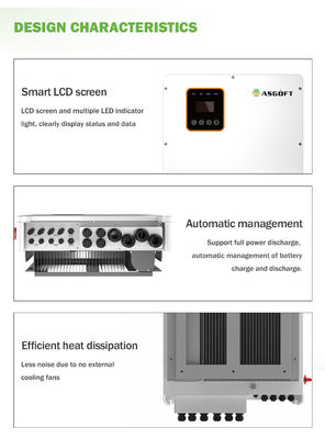 Εμπορικό υβρίδιο στον αναστροφέα 5kva 10kw 20kw 30kw 50kw 80kw 100kw πλέγματος