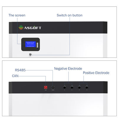 Εγχώρια LFP LiFePO4 Powerwall ηλιακή μπαταρία 48V 100Ah 200Ah 5Kwh 10Kwh 20Kwh