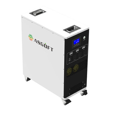 Σπίτι Asgoft 3kw 6kwh 25.6v 235ah ή υπαίθριος φορητός φορτιστής όλοι σε μια ηλιακή γεννήτρια