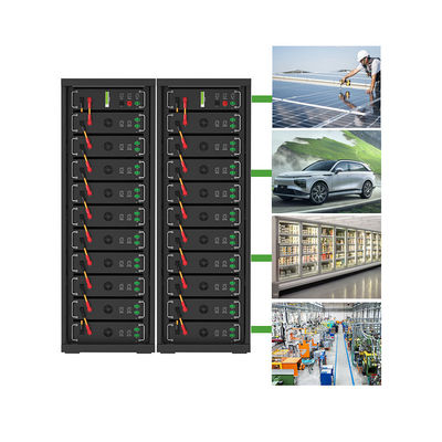 Υψηλής τάσης 15kwh-750kwh Λιθιοσιδή μπαταρία Lifepo4 51.2v 100Ah Ρακ-εγκαταστημένη μπαταρία Λιθιοϊοντική μπαταρία