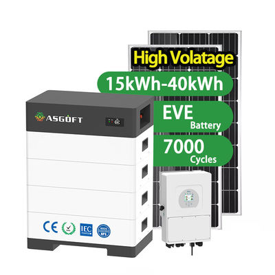Ηλιακή γεννήτρια υψηλής τάσης 100Ah 15kwh-40kw Συσσωρευτική μπαταρία αποθήκευσης ενέργειας