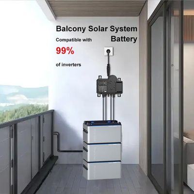 Συστήματα φωτοβολταϊκών μπαλκόνι 800W Plug And Play με μπαταρία LiFePO4 / Micro Inverter