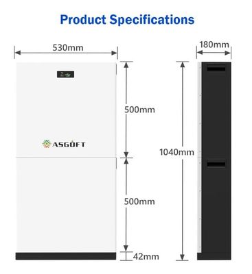 51.2V 280Ah 15kWh LiFePO4 μπαταρία λιθίου Stackable Bms 10kWh 20kWh Pv αποθήκευση