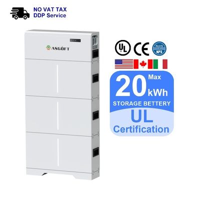 Συσκευή μπαταρίας υψηλής τάσης LiFePO4 20kwh Αποθήκευση ενέργειας Μπαταρίες ιόντων λιθίου