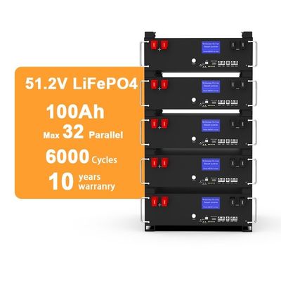 51.2v 100ah Lifepo4 5kw 10kw 20kw Ανανεώσιμες πηγές ενέργειας Lifepo4 Lithium Battery Pack