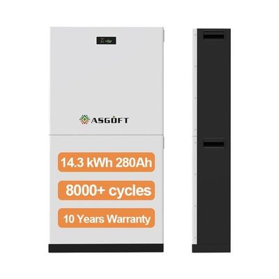 8000 κύκλοι Ηλιακή μπαταρία LiFePO4 51.2V 280Ah 15Kwh μπαταρία αποθήκευσης ενέργειας