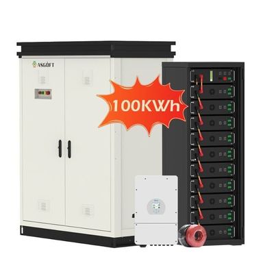 100kwh lifepo4 μπαταρία υψηλής τάσης εμπορική βιομηχανική συσκευή αποθήκευσης ενέργειας